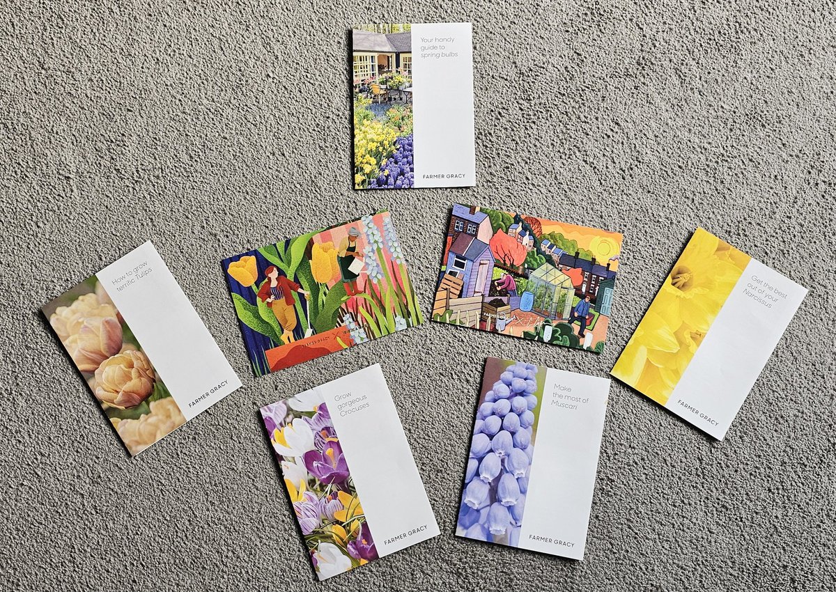 SpongebobSteve's tweet photo. @FarmerGracy My bulbs arrived today and I've already planted them. Love the packaging &amp; how you send out the handy guides &amp; the Amazing postcards! Bare roots also soaked &amp; potted up for Spring. Cant wait to see them flower. Just placed another order today! #bulbs #farmergracy https://t.co/SRSHrEebw7