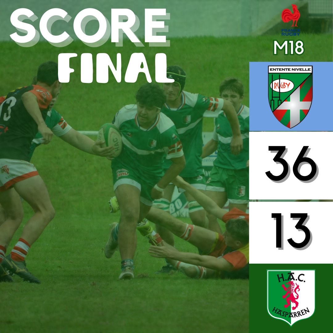 🚨RESULTATS🚨
Journée compliquée pour nos jeunes! Il y aura des jours meilleurs! #AtxikPerdiak #Rugby  🟢⚪️