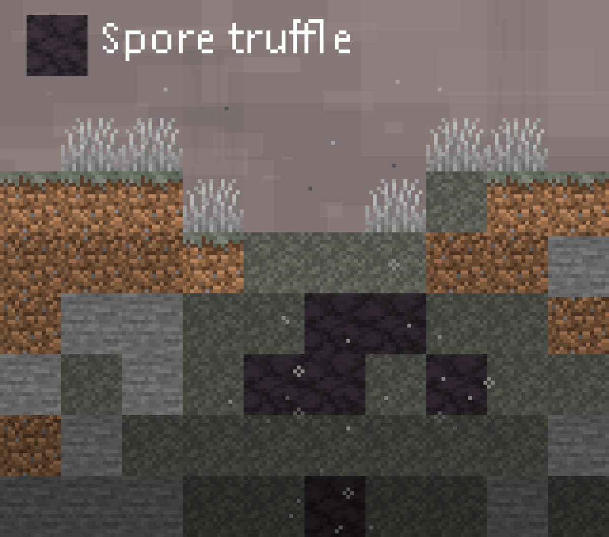 monozari's tweet photo. (item texture not meant to be perfect) But I thought of a block that would spread fog in its surrounding area, allowing us players to use fog in builds! Of course found in #palegarden so the biome has the fog we all want.

More blocks = denser fog! #Minecraft https://t.co/d6nxz80Io8