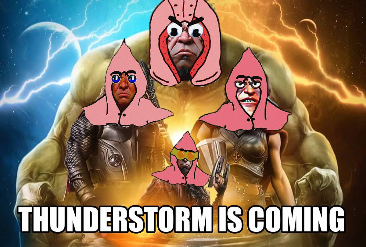 ThunderbyFuel's tweet photo. 🔥 BIG NEWS, frens! 🔥

Our first-ever collection collab is HERE, and it’s with the @executoors !

We’re teaming up to give away 20 FREE mint spots and other awesome prizes in a meme competition that’s too good to miss!

👉 Head to https://t.co/Kj4GCc0rPV, create a meme with their generator, and tag @executoors + @ThunderbyFuel to enter!

Winners in 3 days, so show us what you’ve got 👀

Ready, set, MEME! ⚡️