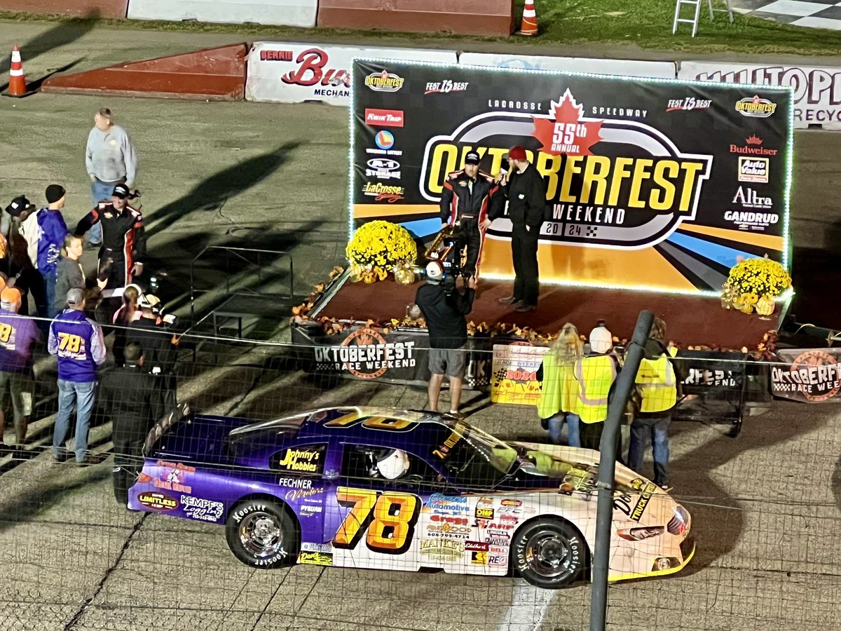 Congrats <a href="/Skylar78H/">Skylar Holzhausen </a> on a <a href="/raceoktoberfest/">Oktoberfest Racing</a> feature win &amp; back-to-back <a href="/LaxSpeedway/">LaCrosse Speedway</a> #NASCAR LM championships! 🏁🏆 #TOBYCar