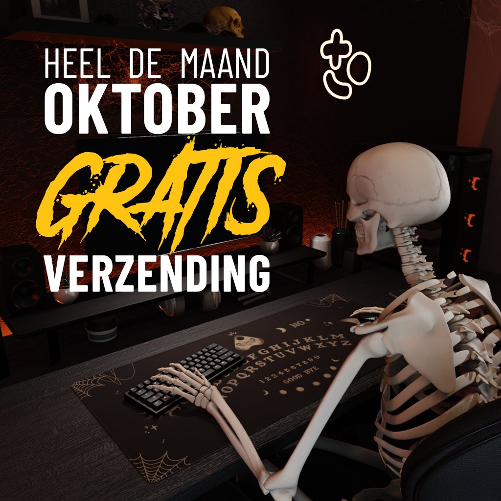 Nu de hele maand oktober gratis verzending op alle muismatten! Check de webshop 🚀
#muismat #gamingmuismat #xxlmuismat #custommuismat