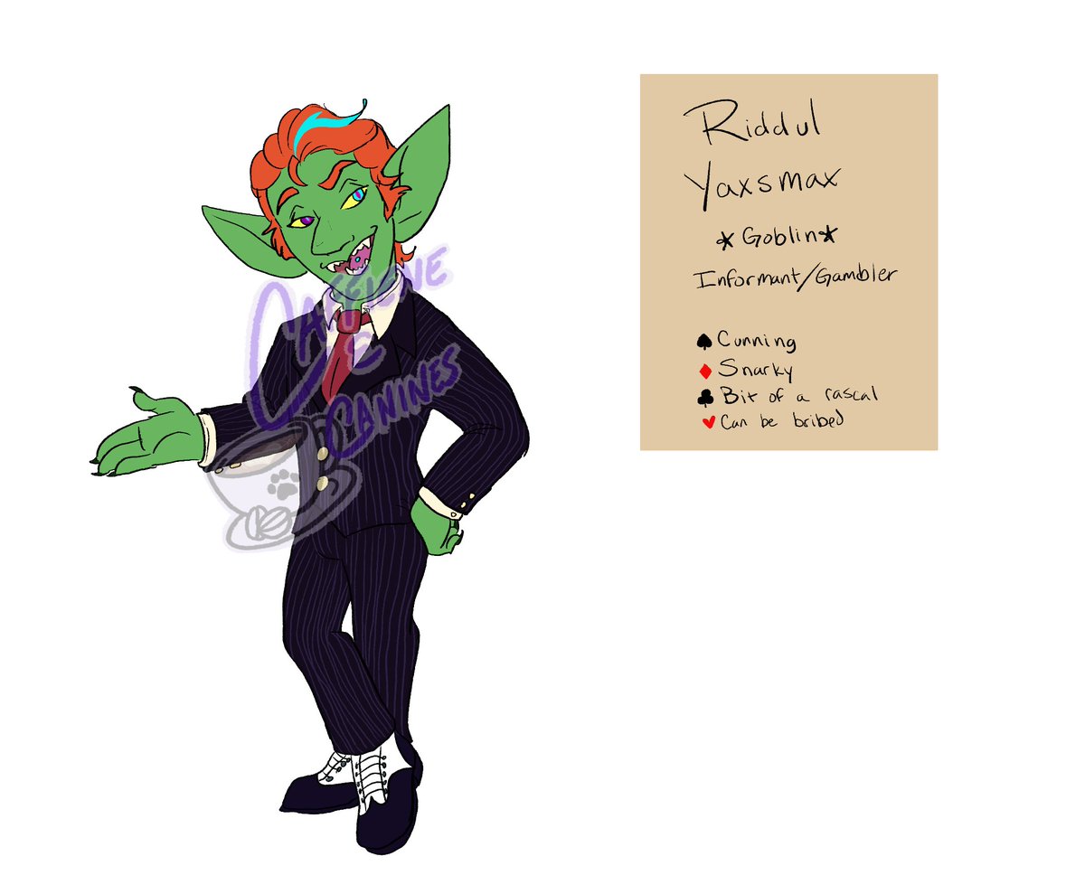 Caffeine_n_K9s's tweet image. Need an informant in a shady place in the city? Look no further than this NPC, Riddul!

Price: $60
Message me if interested 

#dndadoptable #adoptober #dndgoblin #goblin #dndart #digitalart #adoptable