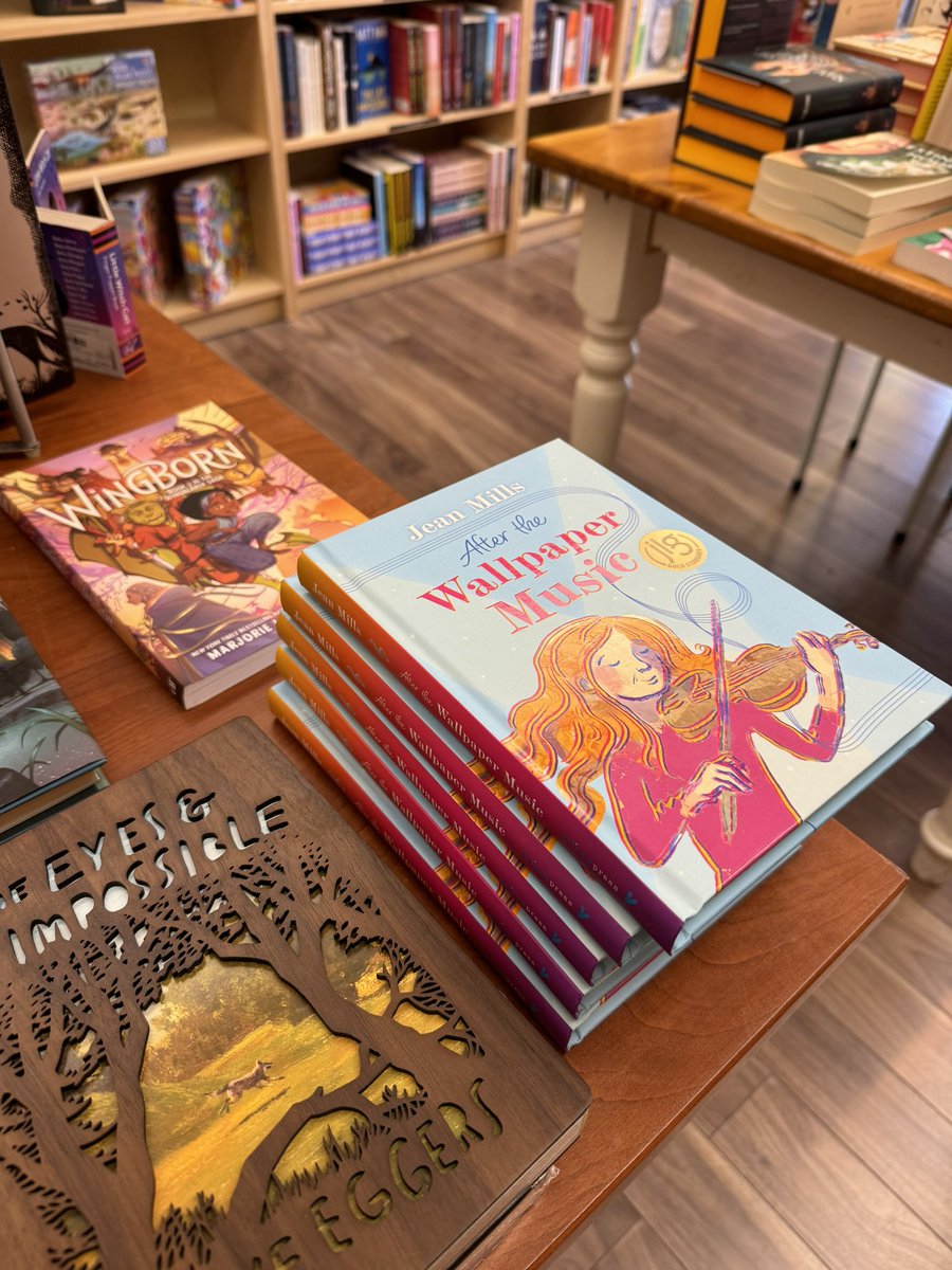 Finding its way into the world. Spotted at local indie…! #violin #fiddle