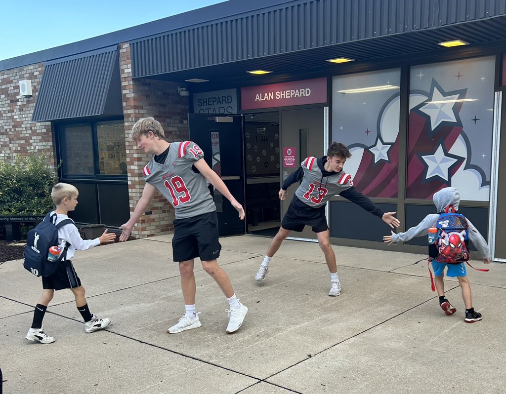 Thank you to Charlie and Collin for the positive start to our Friday!  We love our Shepard Stars!! <a href="/NorthScottCSD/">North Scott Schools</a> <a href="/NorthScottASES/">Alan Shepard Elementary</a>