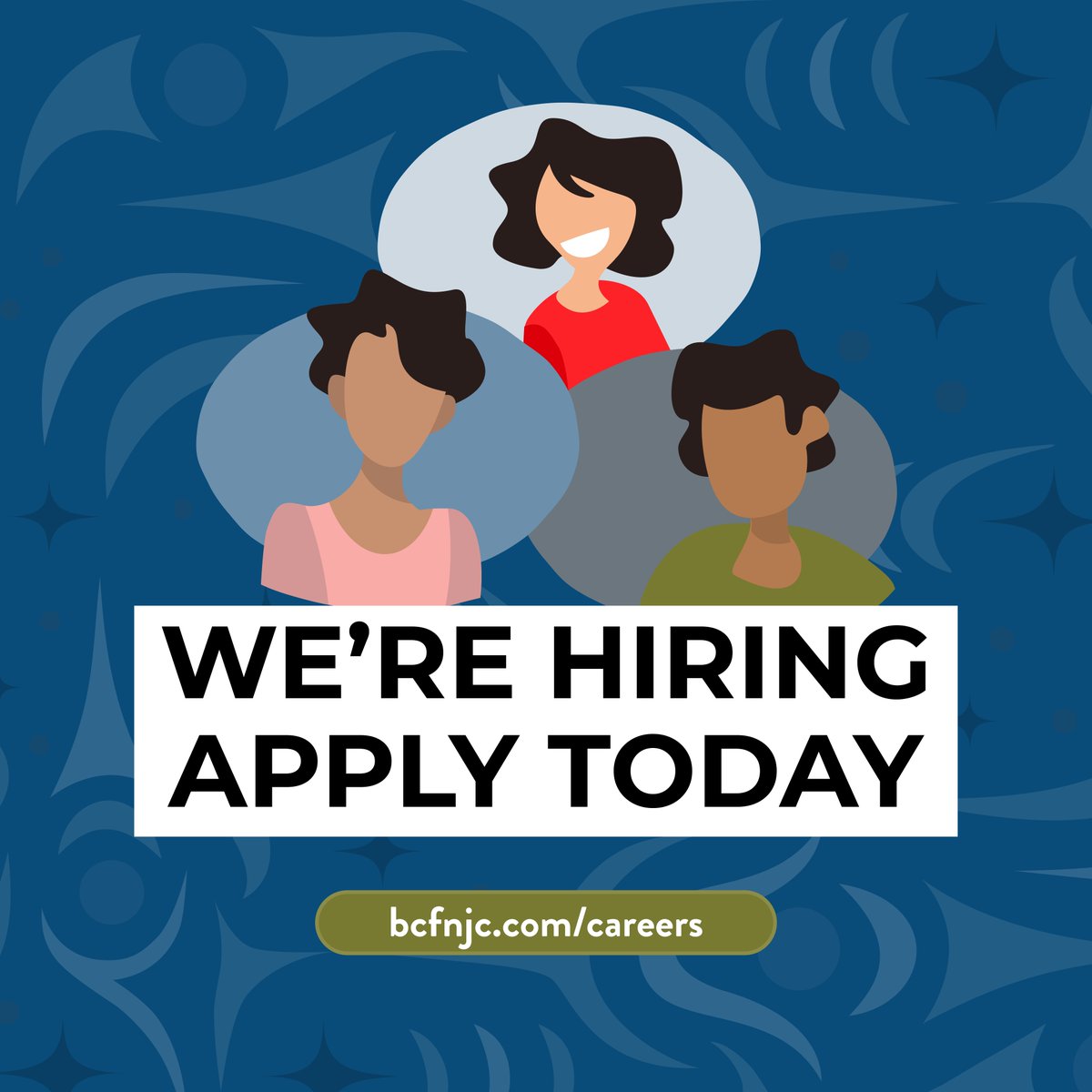 BCFNJC's tweet photo. Join the #BCFNJC in transforming the justice system! We’re hiring lawyers, resource support workers, administrators, Gladue writers, and legal assistants.

Be part of this unique, first-of-its-kind work. https://t.co/jARK6qr929 #JoinOurTeam #Careers #MakeAnImpact #ApplyNow https://t.co/5GaN27XpEt