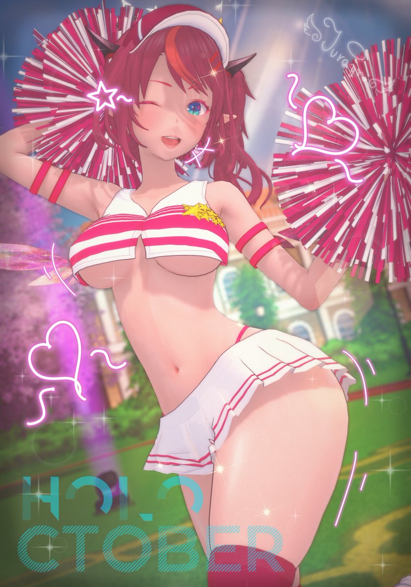 JuraynG's tweet photo. HolOctober Day 5: Cheerleader 💎🩷

HiRyS~! i'm here today in case you're running low of hopium! gambare~! hey hey ho~! 😊

#HolOctober #IRySart https://t.co/o9AORQ1Fd4