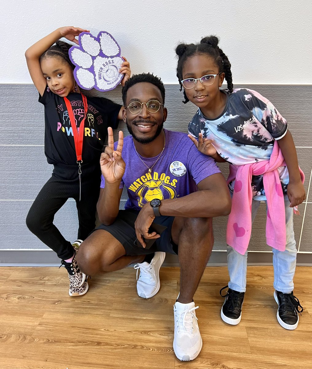 Watch DOGS are in full force at Martinez! Our kids loved having them on campus working with them and playing basketball! So thankful to have our community pouring in to our students and campus! 🖤❤️💛