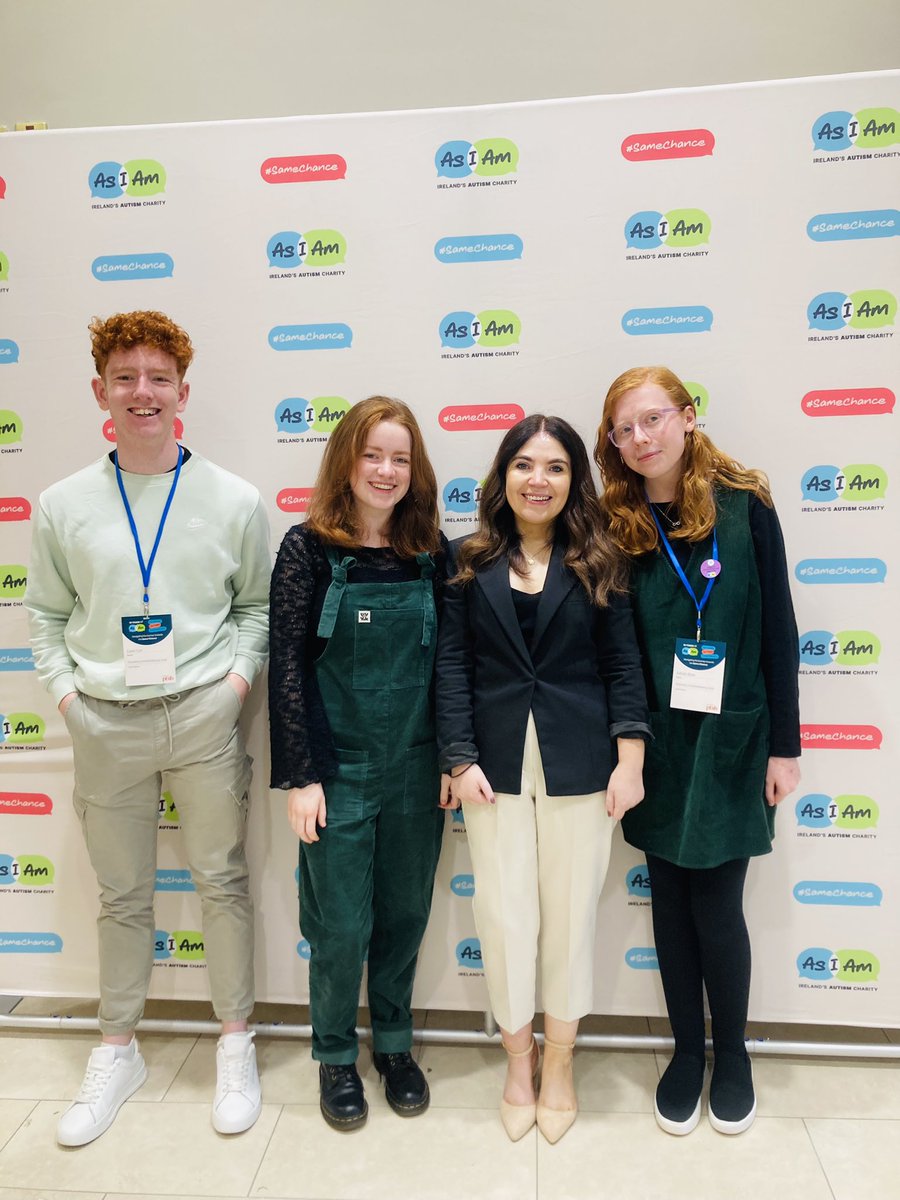 Niamh_Mell's tweet photo. Outstanding, heartfelt, and wise presentations from four members of our @AsIAmIreland Child and Family Support Programme. Emily, Eoin, Isabelle and Lewis - we are incredibly privileged to know you, to listen to you, and to change because of you 💛 #AsIAmConf24 https://t.co/FTX6fzvAIX