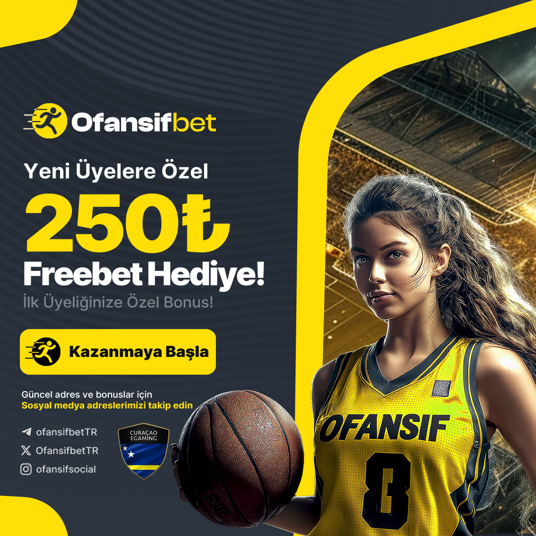 ⚽ #OFANSİFBET'TEN FREEBET FIRSATI!

🔥 Kombine kuponlarda her maçın oranı min. 2.00 ile anaparanın 5 katı çevrilmelidir!

🏀 Sadece futbol ve basketbolda geçerli!

💸 1000 TL bakiye yap, 300 TL çekim talep et!

🔗 u16p.com/ofansifsosyal

#freebet #bahis #denemebonusu