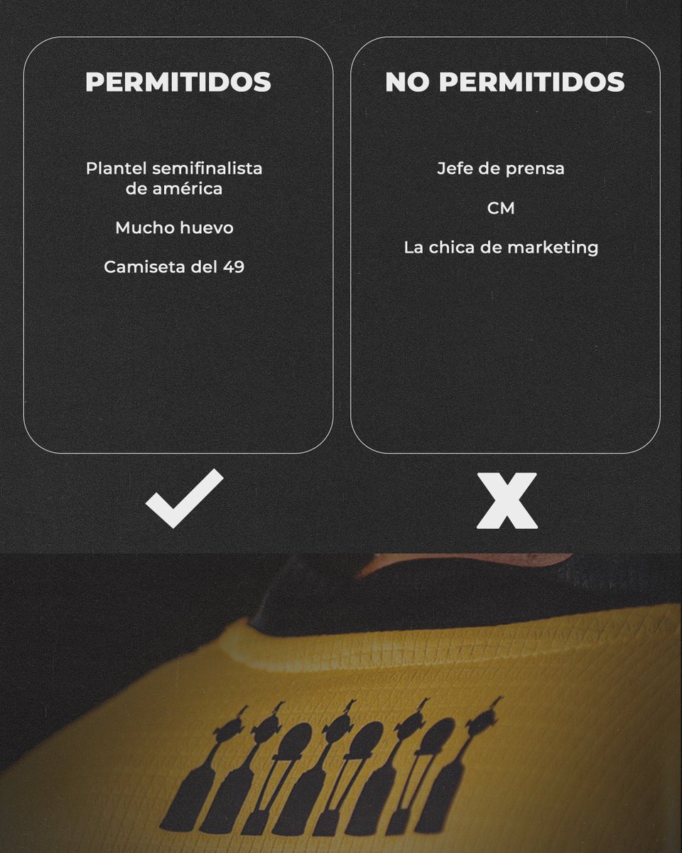 🔜 CLÁSICO 

☑️ Permitidos 
✖️ Prohibidos