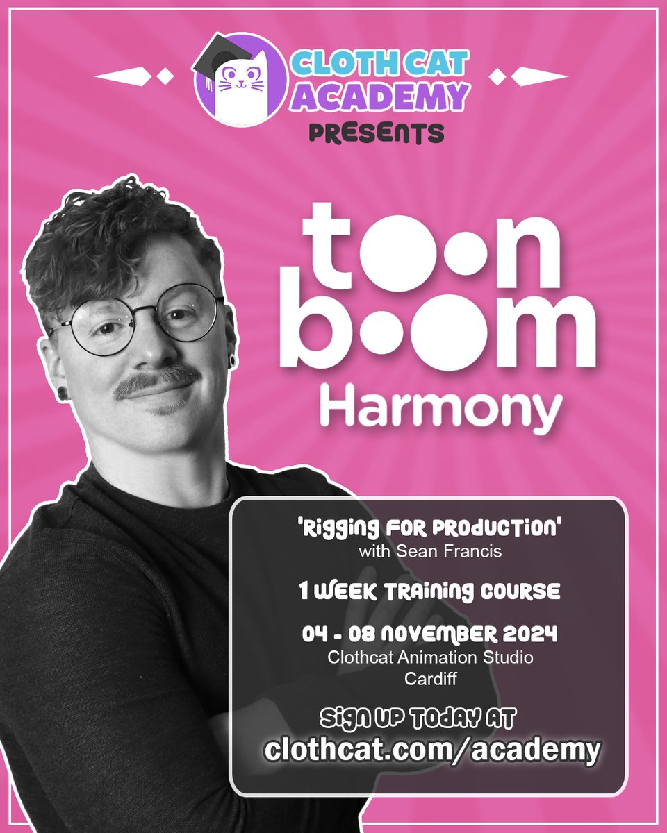 ⚠️ Come learn Toon Boom Harmony with me at @clothcatstudio ! ⚠️

clothcat.com/academy/

#toonboom #toonboomharmony #animation #2drigging #training #cardiff <a href="/ToonBoom/">Toon Boom Animation</a>