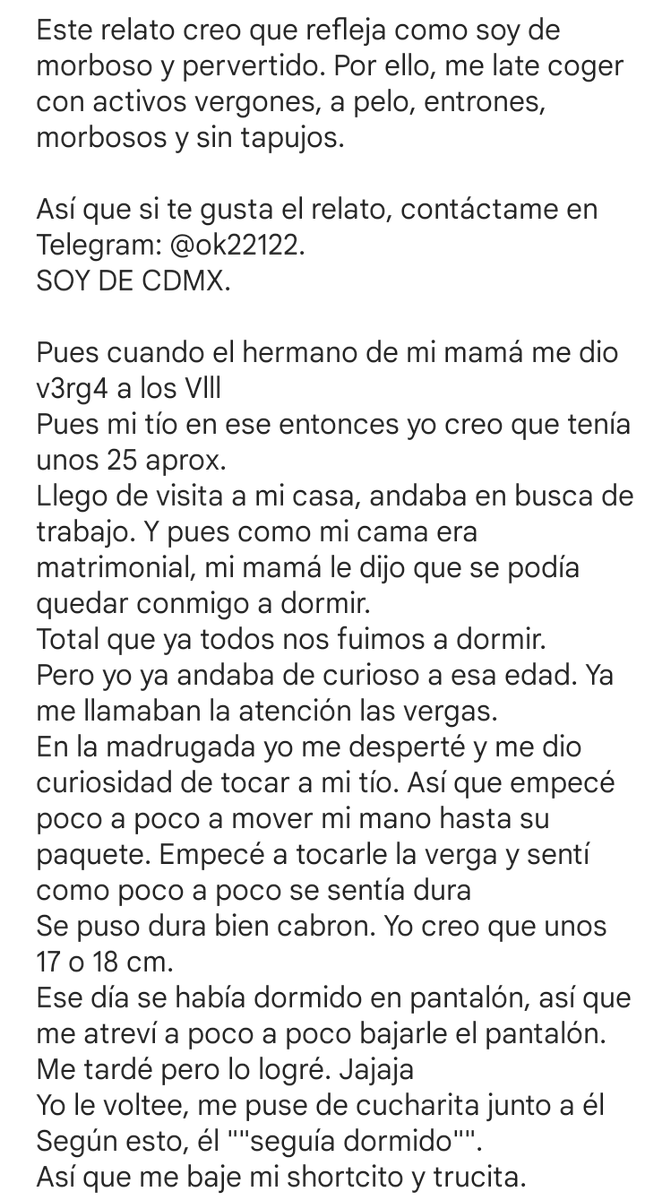 relatoscal's tweet image. Dm abierto para que manden sus relatos.
Like y RT para mas.

Mi tío "dormido"
#morbo #tio #hot #paja