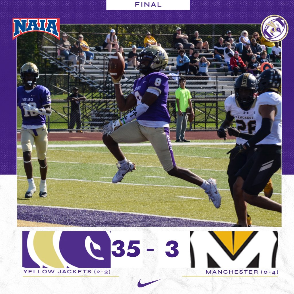 🏈 FB: Defense dazzles as Defiance delivers homecoming victory over Manchester

RECAP 📰: defianceathletics.com/sports/fball/2…