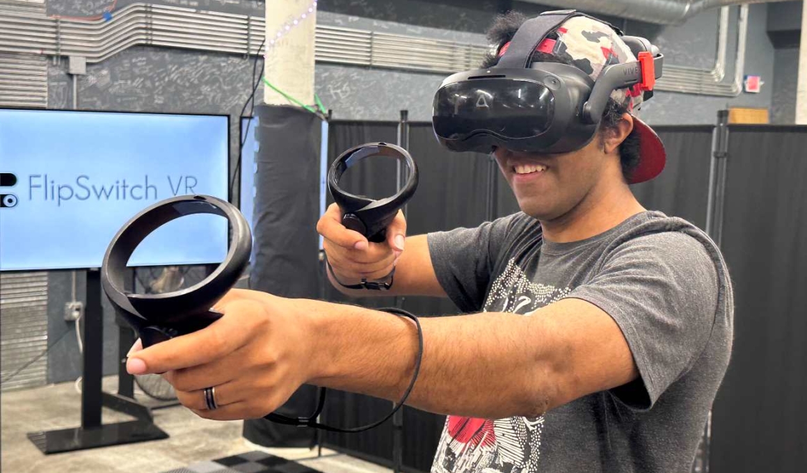 FlipSwitchVR's tweet image. 🌟👾 Employee Spotlight: Meet Clinton, our in-house game developer! His passion for creating immersive experiences helps push the boundaries of VR at FlipSwitch VR. Drop a 👏 to celebrate his hard work!

#FlipSwitchVR #GameDeveloper #VRInnovation