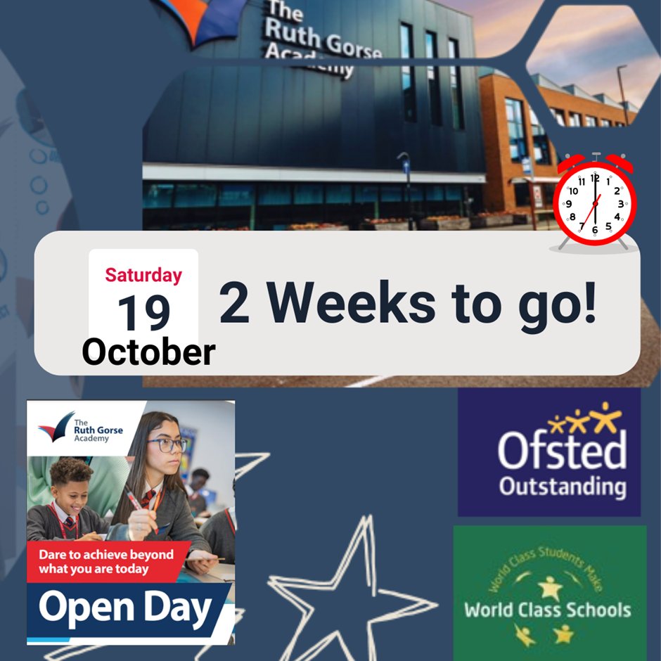TheRuthGorseAcademy (@gorse_ruth) on Twitter photo 📢We're so excited to meet you at our Open Day on Saturday 19 October 2024 from 10.30am to 13.30pm! 😀#trga #daretoachieve #OpenDay #Secondary <a href="/NewBewerleySch/">New Bewerley Community School</a> <a href="/ParkViewAcademy/">Park View Primary</a> <a href="/RHA_Leeds/">Richmond Hill Academy</a> <a href="/shakespeareLS9/">Shakespeare Primary</a> <a href="/SharpLaneLeeds/">SharpLaneLeeds</a> <a href="/StAugCPS/">St Augustine's Catholic Primary School</a> <a href="/StBartsCofE/">StBartsCofE</a> <a href="/StFrancisLeeds/">St Francis of Assisi Catholic Primary School</a> 📢We're so excited to meet you at our Open Day on Saturday 19 October 2024 from 10.30am to 13.30pm! 😀#trga #daretoachieve #OpenDay #Secondary <a href="/NewBewerleySch/">New Bewerley Community School</a> <a href="/ParkViewAcademy/">Park View Primary</a> <a href="/RHA_Leeds/">Richmond Hill Academy</a> <a href="/shakespeareLS9/">Shakespeare Primary</a> <a href="/SharpLaneLeeds/">SharpLaneLeeds</a> <a href="/StAugCPS/">St Augustine's Catholic Primary School</a> <a href="/StBartsCofE/">StBartsCofE</a> <a href="/StFrancisLeeds/">St Francis of Assisi Catholic Primary School</a>