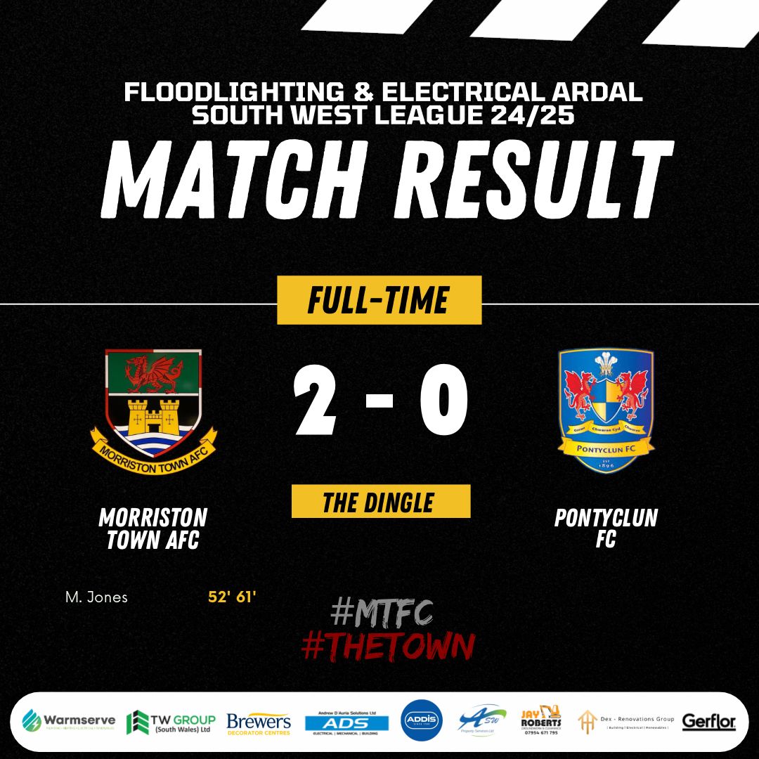 Morriston_Town's tweet photo. Another 3 points today 👏🏼🔴⚫ https://t.co/9C8PhbVlmQ