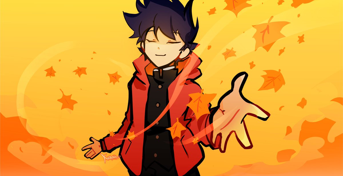 kvassbb's tweet photo. Day 3: Autumn/Fall

(October 5? Nope, I have my own calendar)

Peaceful Ritsu.
(He tries to hide the childish joy of being able to lift leaves with his own powers😭😭😭)

#mobtober2024 #mobpsycho100 #mp100 #ritsukageyama https://t.co/CqndtP2Nhf