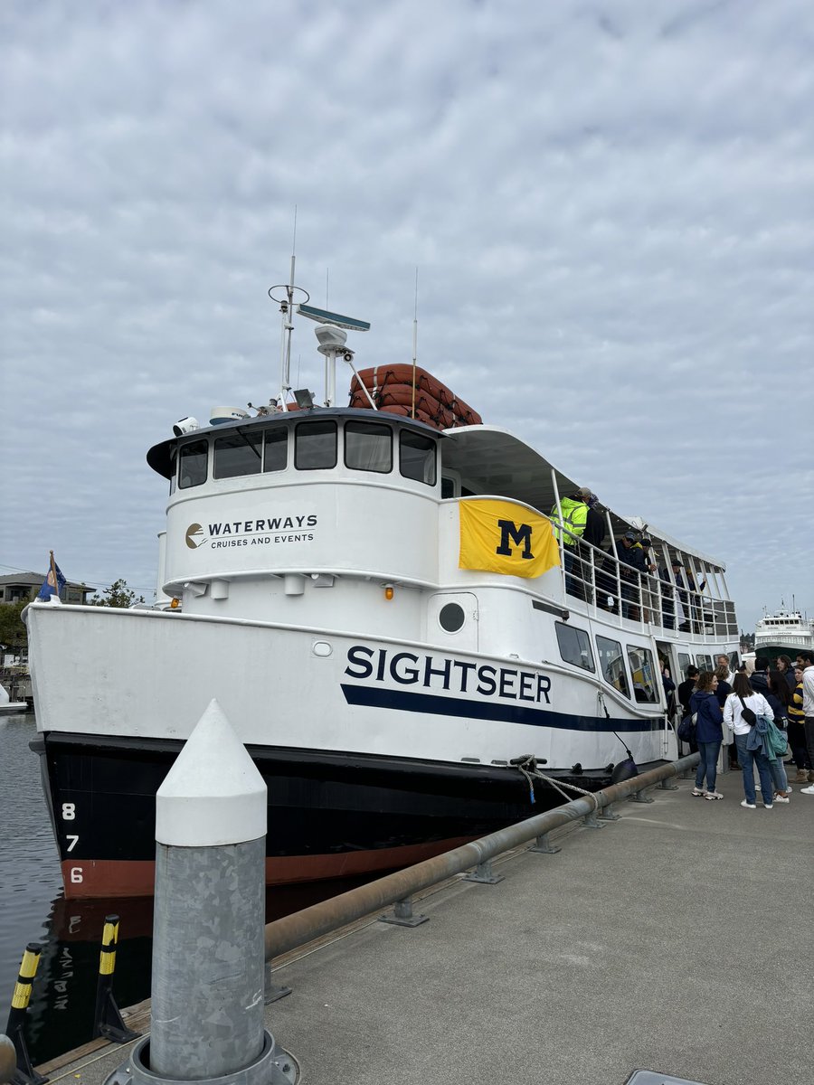 Doing a very Seattle thing today: taking a boat to the <a href="/UMichFootball/">Michigan Football</a> <a href="/UW_Football/">Washington Football</a> game #GoBlue
