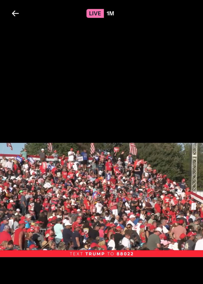 realVMAC1's tweet image. 1 million people watching the Butler PA rally #MAGA #RIPCorey