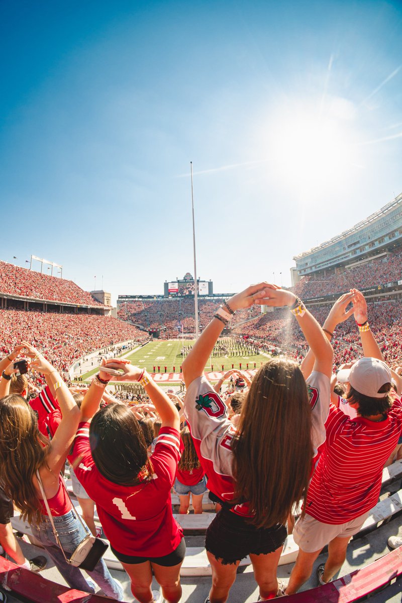 Ohio State Buckeyes 🌰 (@ohiostathletics) on Twitter photo Look at that view🤩
✨Total Attendance: 105,135    
#GoBucks Look at that view🤩
✨Total Attendance: 105,135    
#GoBucks