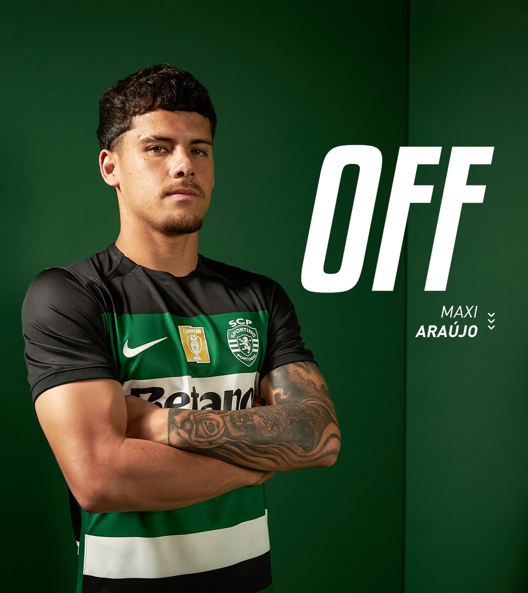 SportingCP's tweet image. 63&apos; 🔄 Nova substituição para os Leões: 

⬅ Maxi A. 
➡ Nuno Santos 

🟢 1-0 ⚪️ // #SCPCPAC
