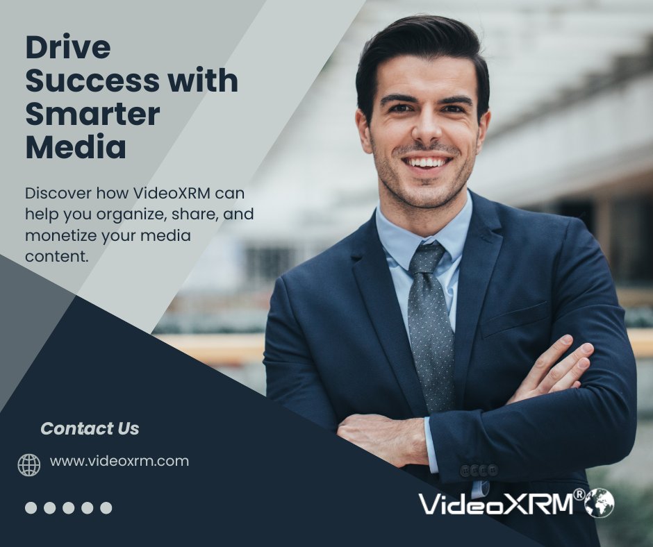 Drive Success with Smarter Media: Discover how <a href="/VideoXRM/">VideoXRM</a> can help you organize, share, and monetize your media content. cutt.ly/EeRUGTxS #AIForBusiness #B2BPlatform