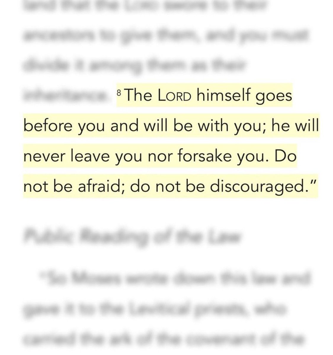 EricanSA's tweet image. Deuteronomy 31:8 ♥️