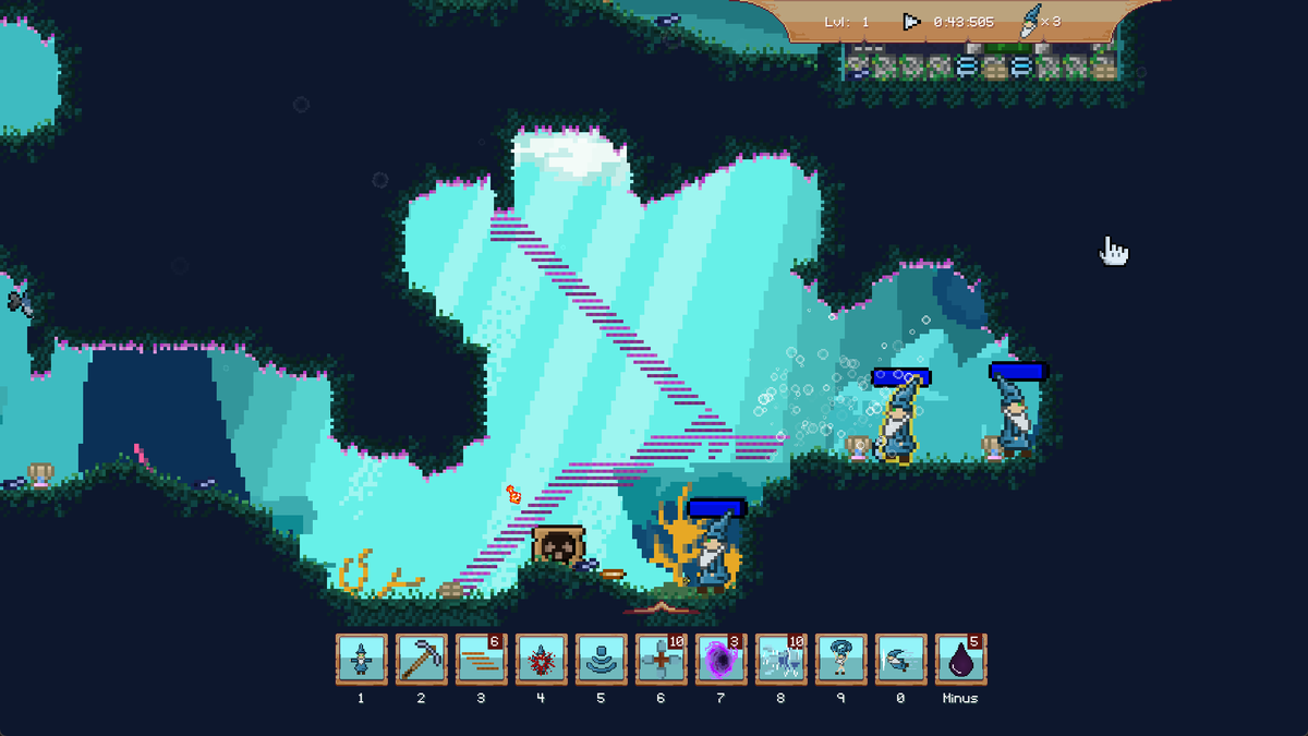magictwgame's tweet photo. New environment with a new mechanic to go with it.

Wishlist the Lemmings inspired roguelite Magic the Wandering on Steam.  Demo out now!

https://t.co/KFIMeTs9GG

#indiegame #roguelike #screenshotsaturday https://t.co/E88AoSmLw1