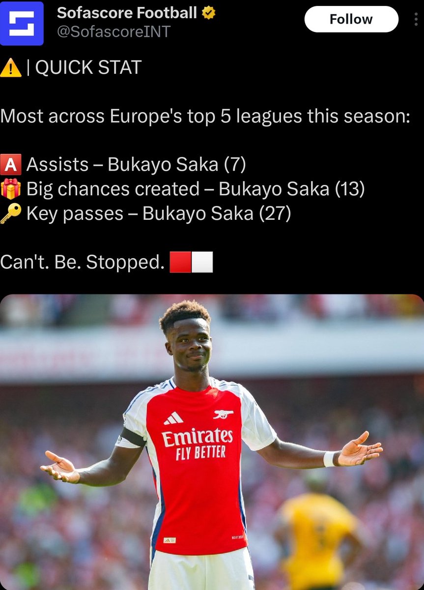 DapperArsenal's tweet image. Saka....Ladies and Gentlemen .