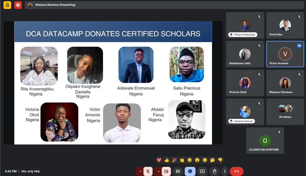 Tbone || #DataFestAfrica2024 (@toby_davids) on Twitter photo <a href="/DataFestAfrica/">Data Community Africa</a> is creating massive impact in partnership with <a href="/DataCampDonates/">DataCamp Donates</a> for the Datacamp Scholars.
Just look at the numbers๐ฏ.... Massive results from class of 2024๐
If you are not on this webinar, you are missing
JOIN NOWWWW! bit.ly/DCAWEBINAR7 <a href="/DataFestAfrica/">Data Community Africa</a> is creating massive impact in partnership with <a href="/DataCampDonates/">DataCamp Donates</a> for the Datacamp Scholars.
Just look at the numbers๐ฏ.... Massive results from class of 2024๐
If you are not on this webinar, you are missing
JOIN NOWWWW! bit.ly/DCAWEBINAR7