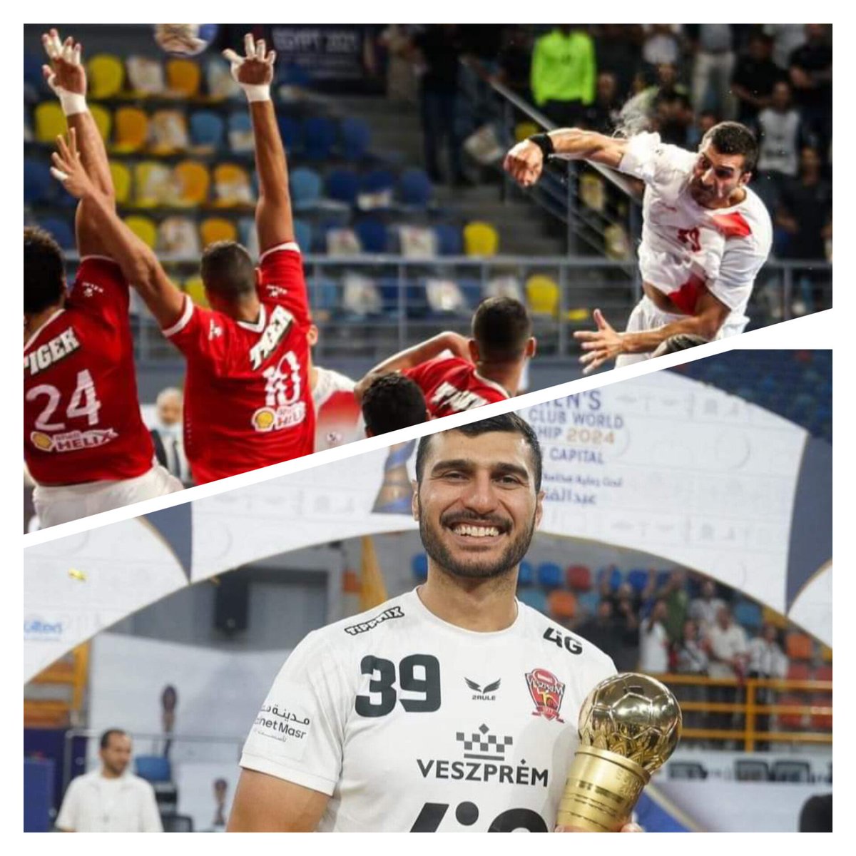 eldeeblive's tweet photo. إبننا #يحيي_الدرع يتوج مع فيزبريم ببطولة كأس العالم للأندية لكرة اليد علي حساب ماجدبورج بطل اخر 3 نسخ للبطولة 👑
خامس لاعب مصري يحقق البطولة بعد حسين ذكي و شريف مؤمن و حمادة النقيب و مروان رجب ✨ https://t.co/kjiKljABXP
