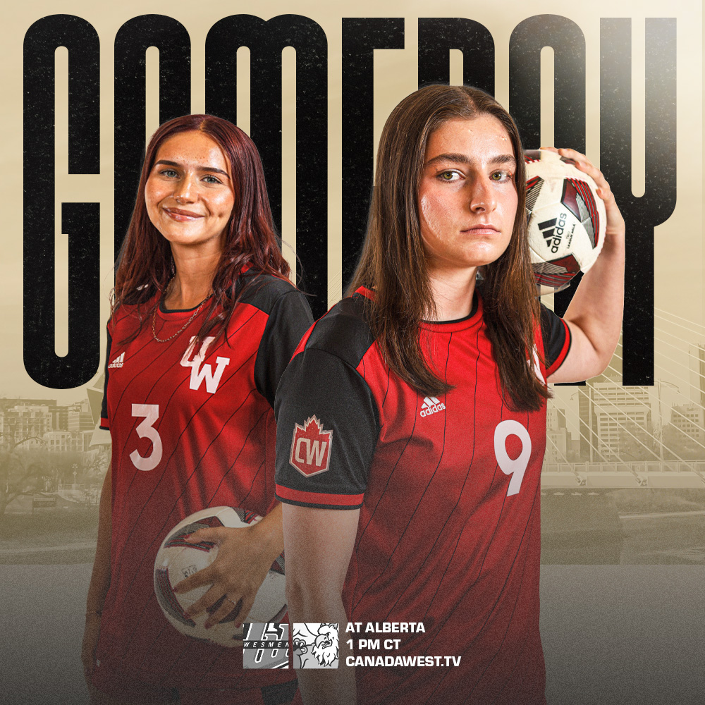 It's GAMEDAY for <a href="/WesmenWSOC/">Wesmen Women's Soccer</a>.

After four straight at home, we're back on the road for Matchday 9 at <a href="/MacEwanGriffins/">MacEwan Griffins</a>. 

📍Edmonton
⏲️1 p.m. CT
📺 canadawest.tv

#WePlayForWinnipeg