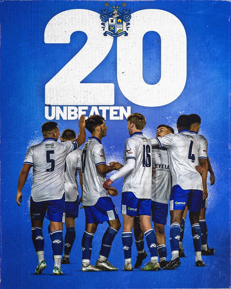 2️⃣0️⃣ Unbeaten this season 💪

That’s it, that’s the tweet 😮‍💨

#BuryFC | #PartOfIt