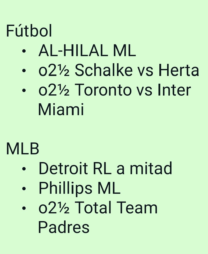 CAPODELPARLAY's tweet photo. Sábado de fútbol y MLB para todos, escojan los picks que más les gusten.
Las interacciones son totalmente GRATIS https://t.co/1uTKup60xp