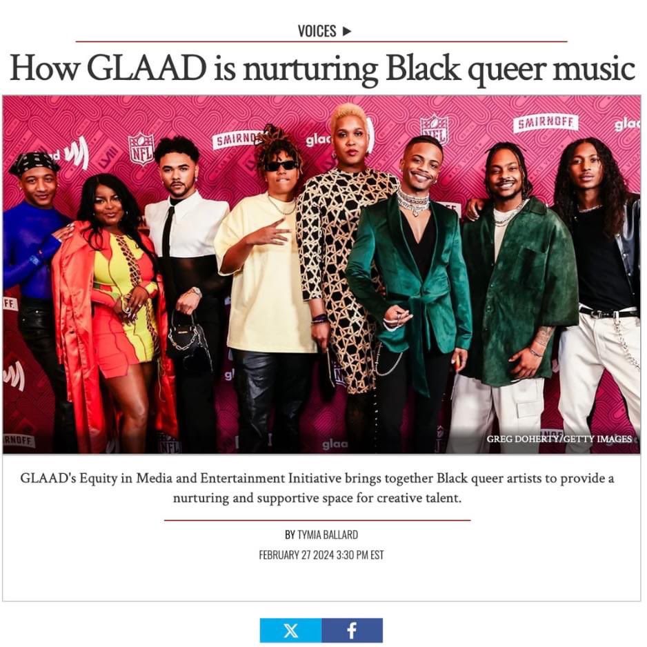 🌈 Excited to announce our partnership with <a href="/glaad/">GLAAD</a> Equity in Media and Entertainment Initiative! This year's EMEI cohort features incredible Black queer artists. Join us in celebrating their talent 10/25-27. 🎉 Visit nashvilleblackpride.org for more info! #RunwayToFreedom