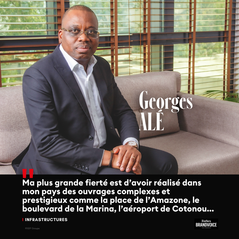 Forbes_Afrique's tweet photo. 🔴 Georges Alé, l’Excellence Béninoise au Service du Secteur des Infrastructures en Afrique

🔴 En seulement deux ans, l’ingénieur civil et homme d’affaires accompli a réussi à faire de son entreprise, Société de Développement de Projets (SDP), un acteur incontournable dans le conseil en gestion de projets d’infrastructures en Afrique de l’Ouest. Ce modèle de réussite est, entre autres, le fruit de son parcours forgé chez deux leaders mondiaux du secteur du bâtiment et des travaux publics (BTP) : Vinci et Bouygues.

🔴 En Savoir+ : https://t.co/QyVL89jp7w

#ForbesAfrique #BrandVoice #bénin #infrastructures #Georges #Alé #SDP