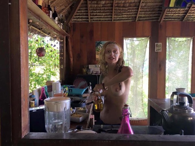 My house had no walls, only on one side to protect the windy side. That's how they build in Thailand