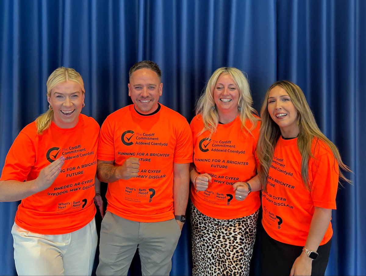 cardiffcouncil's tweet image. 🏃‍♂️🏃‍♀️ Four @CdfCommitment team members are running the @CardiffHalf to raise awareness for youth work experience opportunities! Employers, pledge your support and help shape the city's future workforce! 
orlo.uk/cN18t 
#RunTheDiff