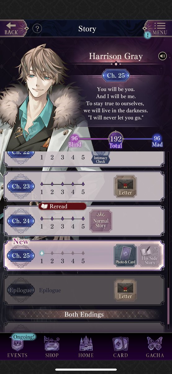 chrollogirlfie's tweet image. C’est parti dernier chap de la mad love route de Harry….en plus lucky time x3 lezgo bientot roger story dans l’évent