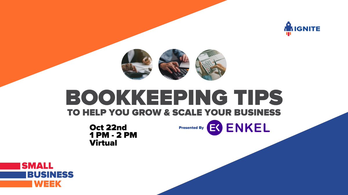 During Small Business Week, join us for a virtual event with Enkel. Learn how to streamline your back-office operations. Register here: bit.ly/3XDplnj