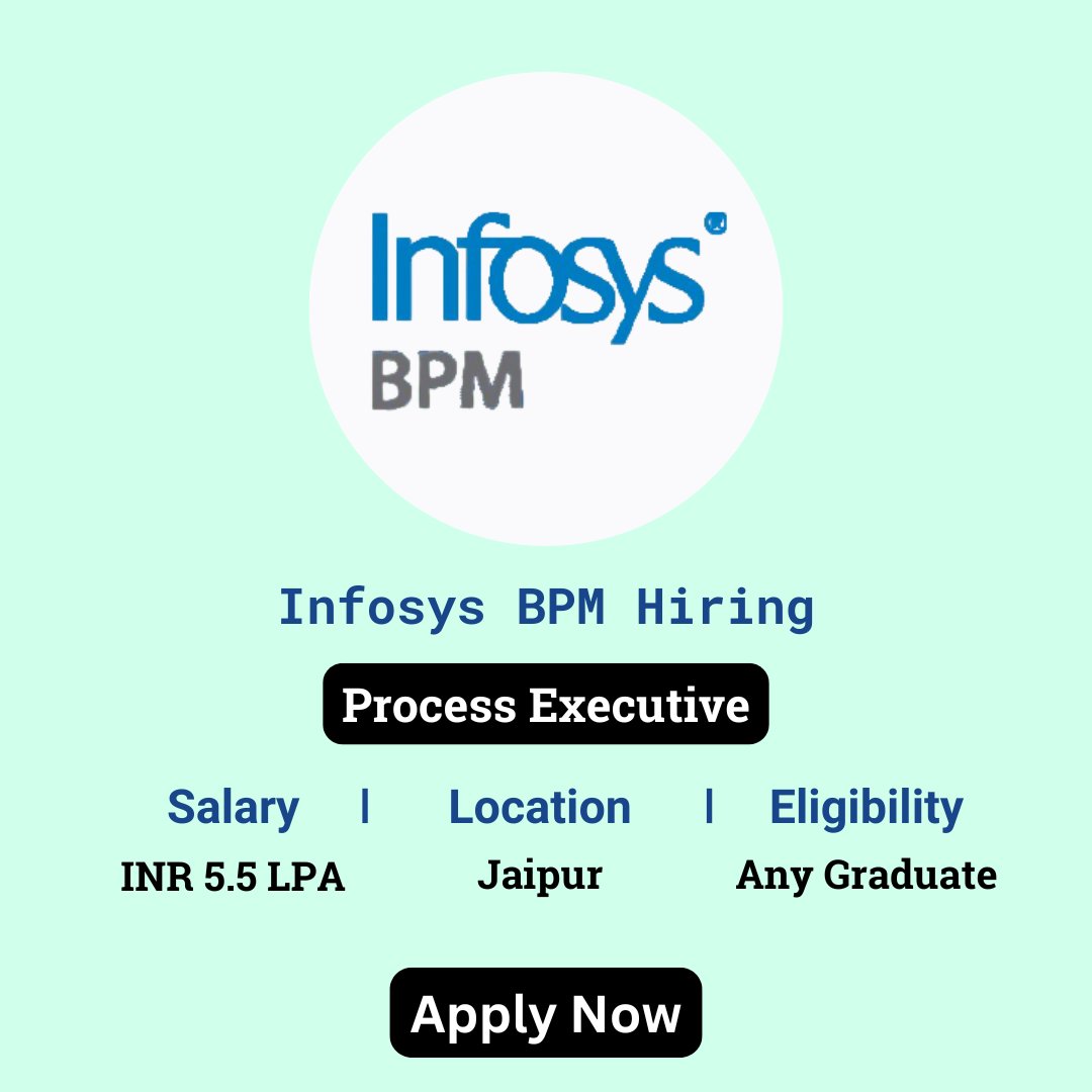 karthikpattadi's tweet image. 🔍 Infosys BPM Careers 2024 🔍

💼 Job Role: Process Executive

🔗 Apply Here: zurl.co/x6qD 

💬 Join Our WhatsApp Group: zurl.co/HzO9

#InfosysBPM #ProcessExecutive #Careers2024 #JobOpportunity #InfosysCareers #OffCampusDrive
