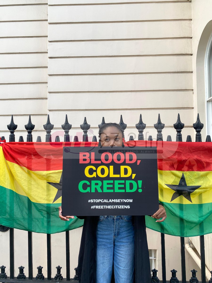 Citi973's tweet photo. ‘Water No Bi Politics'  

#StopGalamseyNow #IStandAgainstGalamsey #FreeTheCitizens https://t.co/R5CYz1qmoZ