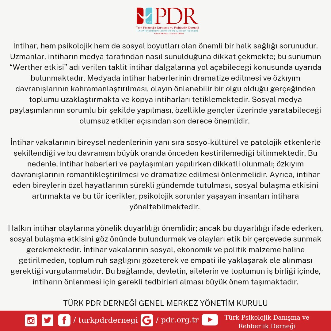 turkpdrdernegi's tweet photo. Çocuk ve ergen psikolojik hizmetlerini, özel sektörde, okullarda ve diğer bakanlıklarda uzmanlık alanı olan önleyici gelişimsel psikolojik hizmetler üzerine veren ruh sağlığı meslek grubu olan Psikolojik Danışmanlar ve Pedagogların tek çatı meslek örgütü Türk Psikolojik Danışma ve Rehberlik Derneği olarak halkımızı bu konuda paylaşımlar ve tepkilerinde sağduyuya çağırıyoruz. 

@turkpdrdernegi