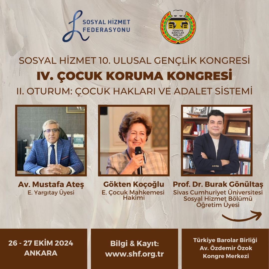 SHFederasyonu's tweet photo. IV. Çocuk Koruma Kongresi II. Oturumu https://t.co/SJ8MeG95Vw