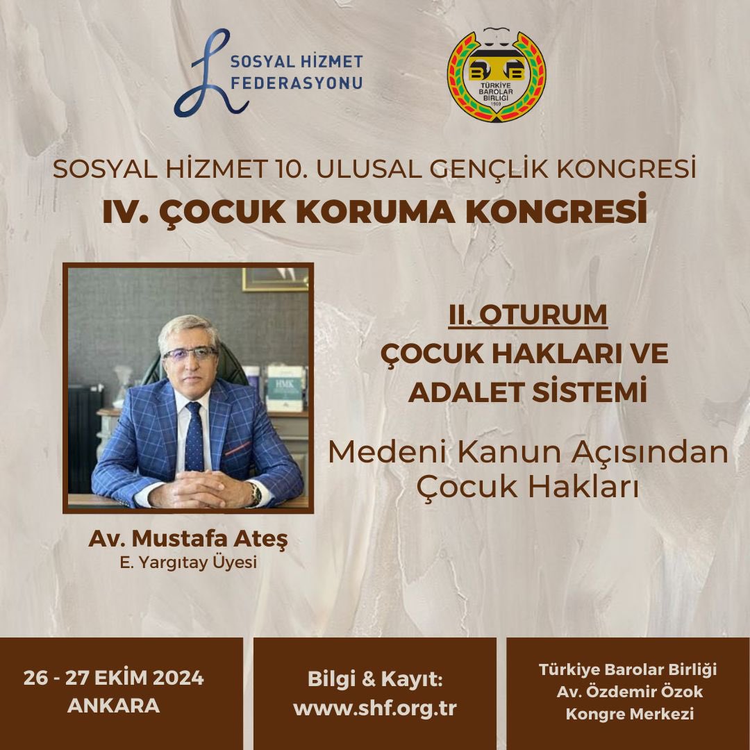 SHFederasyonu's tweet photo. IV. Çocuk Koruma Kongresi II. Oturumu https://t.co/SJ8MeG95Vw