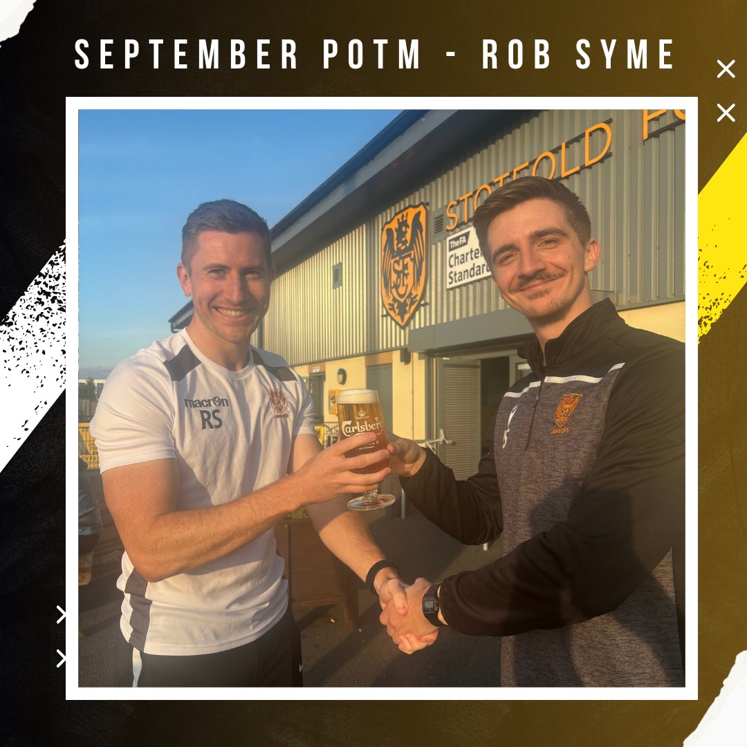 Stotfold (@stotfoldtown) on Twitter photo SEPTEMBER POTM - Rob Syme
After a questionable poll… congratulations to our first player of the month of the season, Rob Syme. Despite only picking up 1 point and conceding 12 goals, our veteran centre back picks up the award..
#UpTheFold ⚽️🧡🖤 SEPTEMBER POTM - Rob Syme
After a questionable poll… congratulations to our first player of the month of the season, Rob Syme. Despite only picking up 1 point and conceding 12 goals, our veteran centre back picks up the award..
#UpTheFold ⚽️🧡🖤