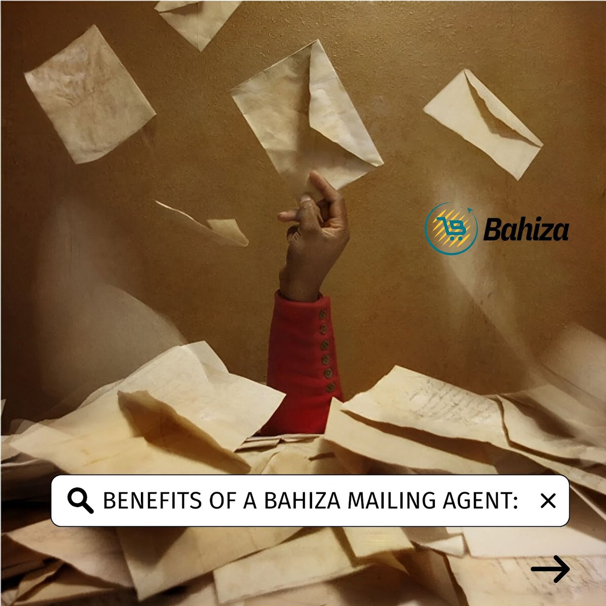 BahizaB's tweet photo. Make your mail services easier and more affordable! Sign up with a Bahiza Mailing Agent and unlock a world of savings, faster shipping, and exclusive discounts!

Contact now!
https://t.co/aHrAzhtwz9
.
#MailingAgent #BahizaMailing #MailServices https://t.co/8xurmEO8hH