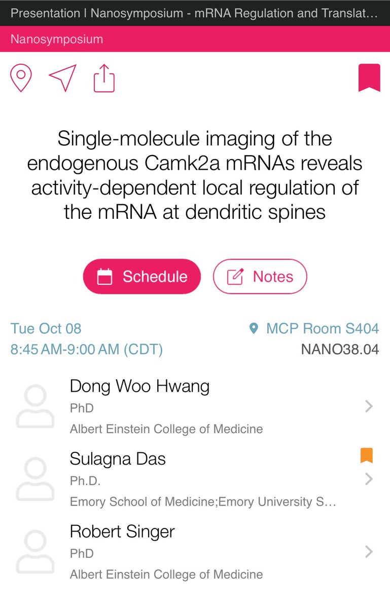 I am also presenting a poster on RNA localization and translation tomorrow afternoon. Hope to see you there!