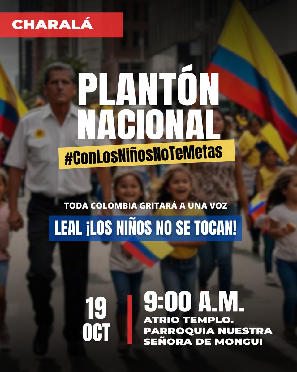 🔵 #ATENCIÓN || Más ciudades 🇨🇴 se suman a la Gran Movilización que vivirá el país el 19 de octubre, en defensa de la niñez, en contra de las prácticas de hormonización cruzada y uso de bloqueadores hormonales sobre ellos. 

#ConLosNiñosNoTeMetas 🛡️🔥